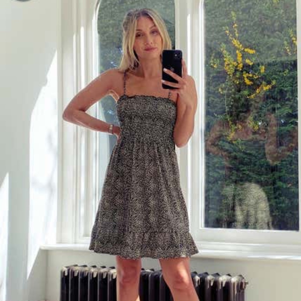 Topshop Animal Print Minidress Sundress